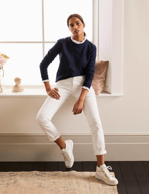 Holly Jersey Sweatshirt - Navy Holly Jersey Sweatshirt - Navy