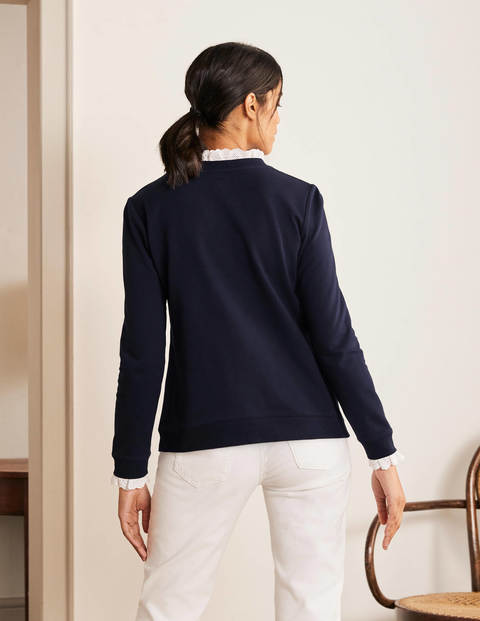 Holly Jersey Sweatshirt - Navy Holly Jersey Sweatshirt - Navy