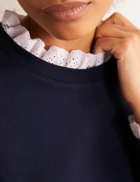 Holly Jersey Sweatshirt - Navy Holly Jersey Sweatshirt - Navy
