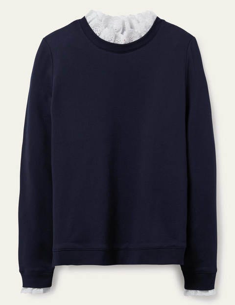 Holly Jersey Sweatshirt - Navy Holly Jersey Sweatshirt - Navy