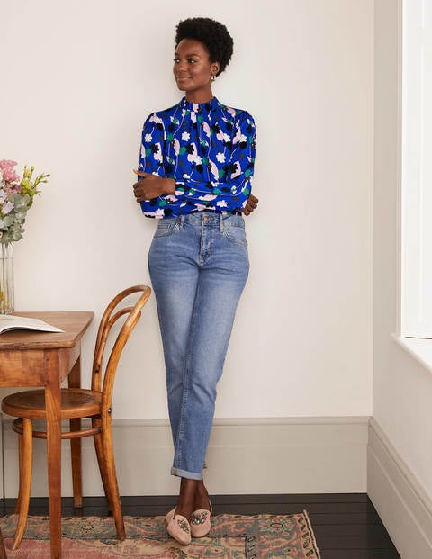 Ivy Jersey Top - Summit, Floral Press Ivy Jersey Top - Summit, Floral Press