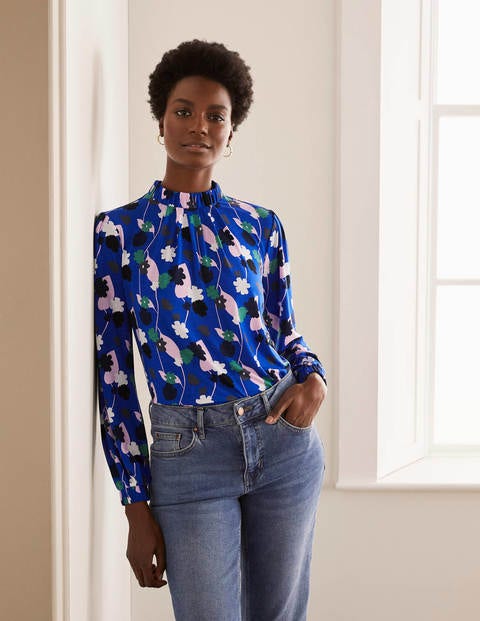 Ivy Jersey Top - Summit, Floral Press Ivy Jersey Top - Summit, Floral Press