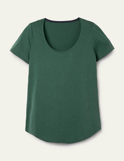 Superweiches T-shirt mit Rundhalsausschnitt - Palmblattgrün Superweiches T-shirt mit Rundhalsausschnitt - Palmblattgrün
