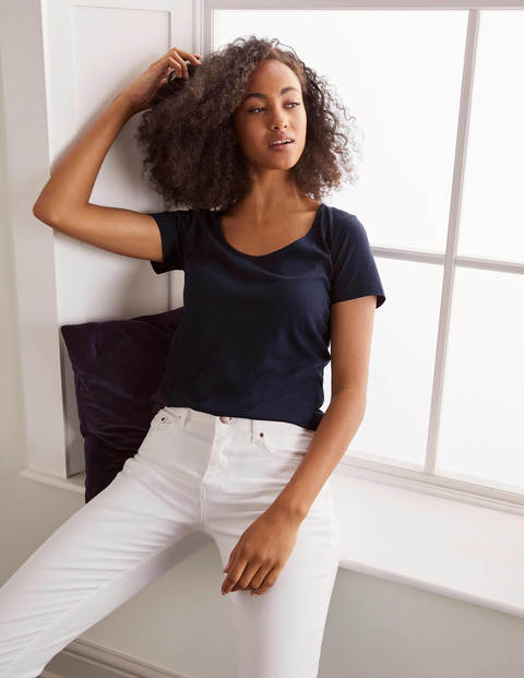 Supersoft Scoop Tee - Navy Supersoft Scoop Tee - Navy