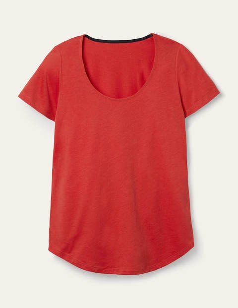 Supersoft Scoop Tee - Cherry Red Supersoft Scoop Tee - Cherry Red