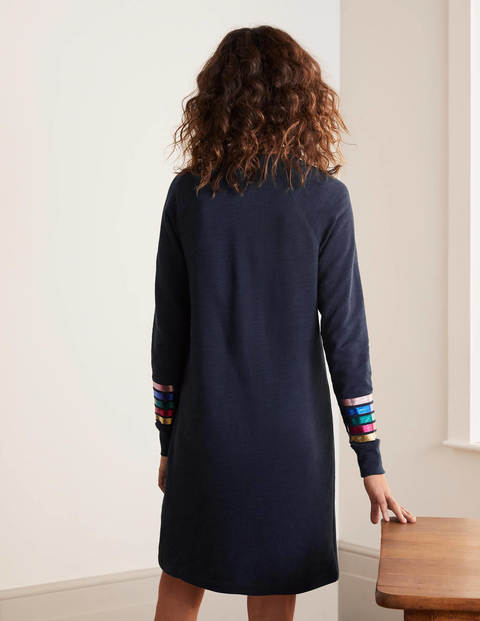 Mabel Sweatshirt Dress - Navy Mabel Sweatshirt Dress - Navy