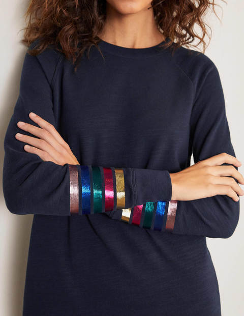 Mabel Sweatshirt Dress - Navy Mabel Sweatshirt Dress - Navy