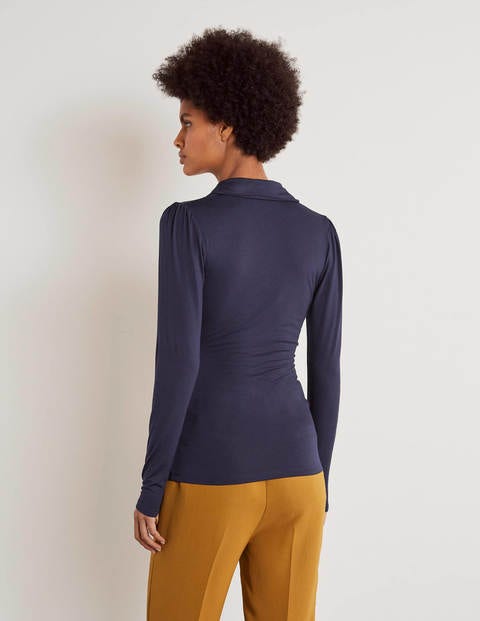 Lara Wrap Top - Navy Lara Wrap Top - Navy