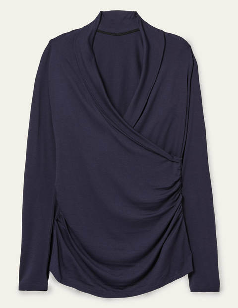 Lara Wrap Top - Navy Lara Wrap Top - Navy