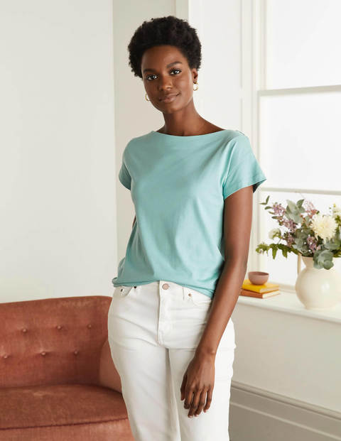 Supersoft Slash Neck Tee - Apple Mint Supersoft Slash Neck Tee - Apple Mint