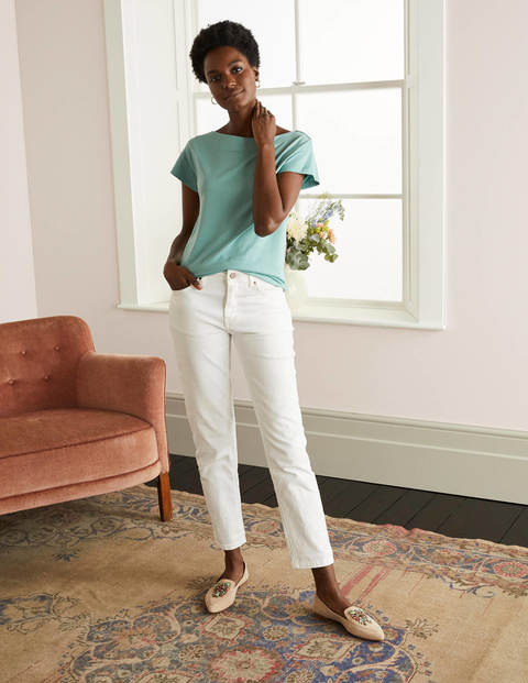 Supersoft Slash Neck Tee - Apple Mint Supersoft Slash Neck Tee - Apple Mint