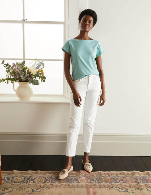 Supersoft Slash Neck Tee - Apple Mint Supersoft Slash Neck Tee - Apple Mint