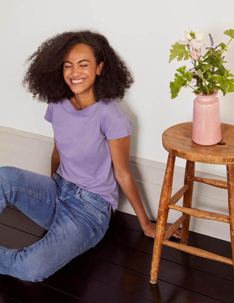 Supersoft Slash Neck Tee - Cool Violet Supersoft Slash Neck Tee - Cool Violet