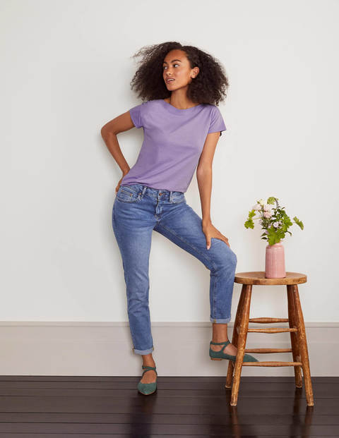 Supersoft Slash Neck Tee - Cool Violet Supersoft Slash Neck Tee - Cool Violet