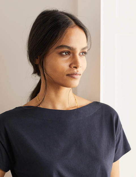 Supersoft Slash Neck Tee - Navy Supersoft Slash Neck Tee - Navy
