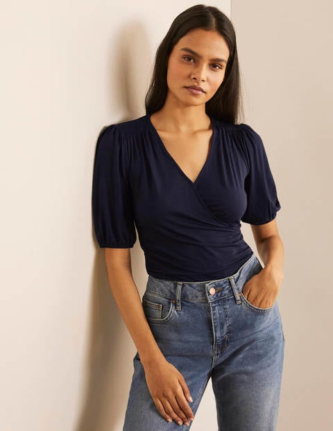 Joanna Wrap Top - Navy Joanna Wrap Top - Navy