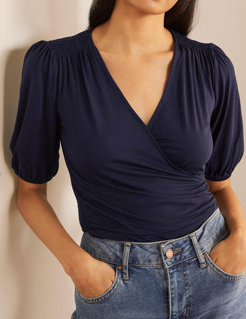 Joanna Wrap Top - Navy Joanna Wrap Top - Navy