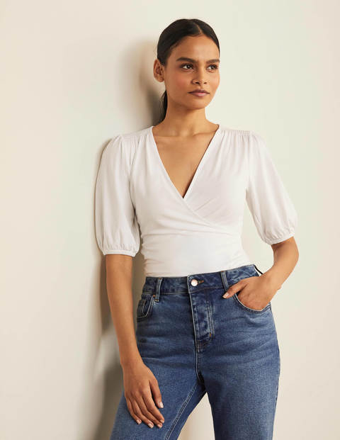 Joanna Wrap Top - White Joanna Wrap Top - White