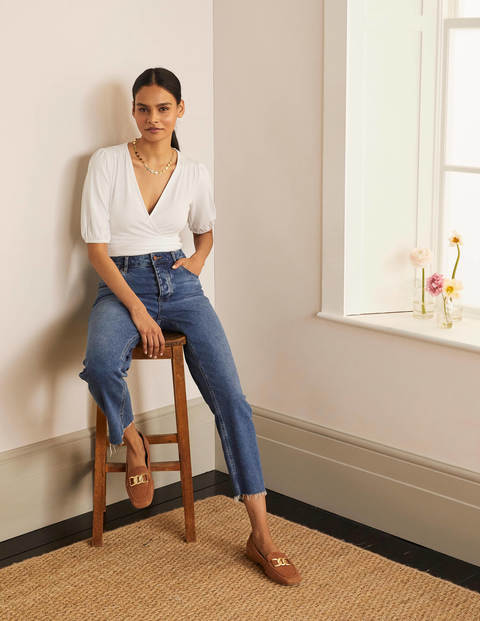 Joanna Wrap Top - White Joanna Wrap Top - White