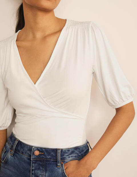 Joanna Wrap Top - White Joanna Wrap Top - White