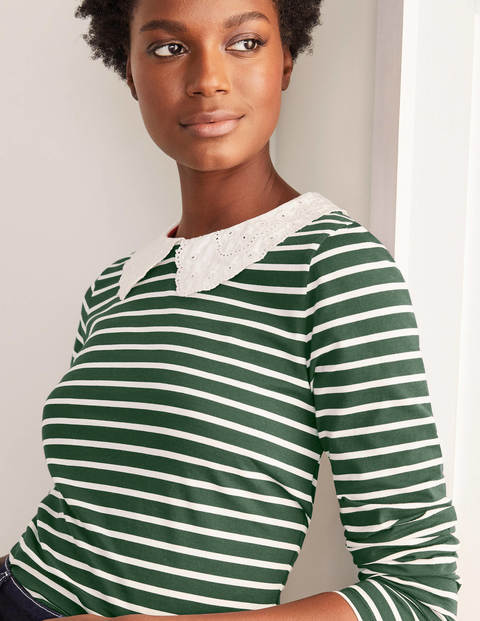 Top Kathleen en jersey - Feuille de palmier/ivoire Top Kathleen en jersey - Feuille de palmier/ivoire