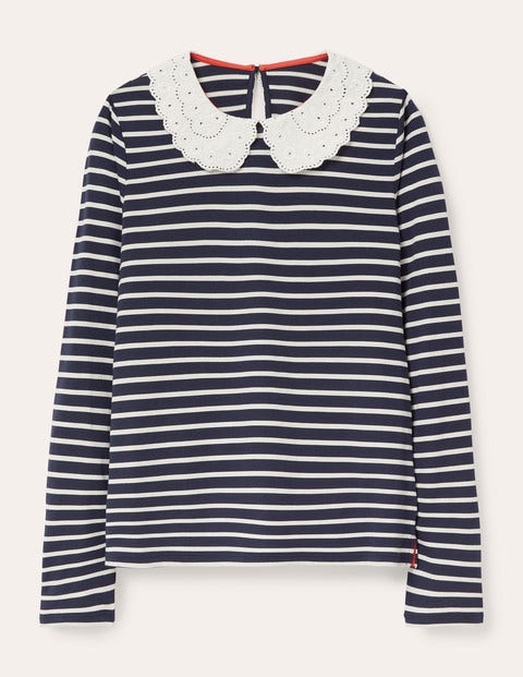 Kathleen Jersey Top - Navy/ Ivory Kathleen Jersey Top - Navy/ Ivory
