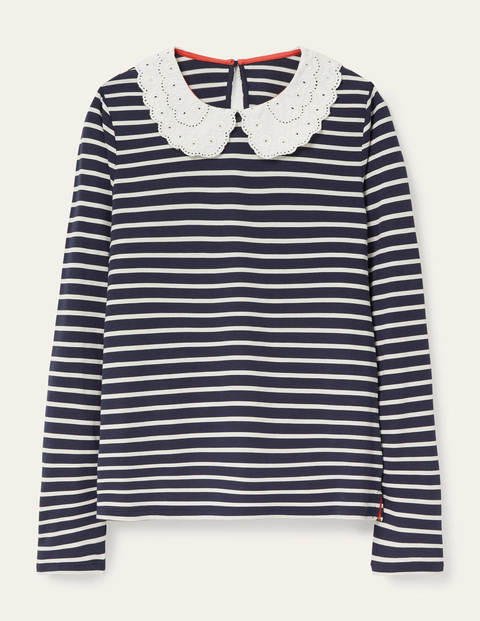 Kathleen Jersey Top - Navy/ Ivory Kathleen Jersey Top - Navy/ Ivory