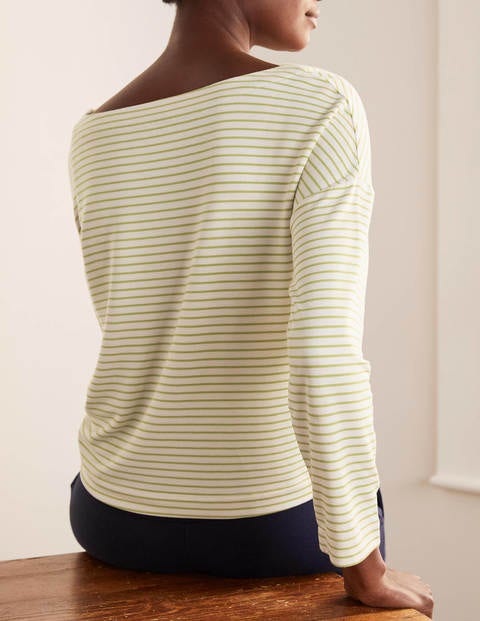 Katrina Jersey-Shirt - Naturweiß/Schwefelgelb Katrina Jersey-Shirt - Naturweiß/Schwefelgelb