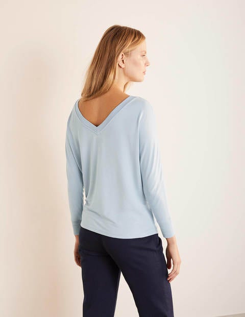 Jocelyn V-neck Jersey Top - Surf Jocelyn V-neck Jersey Top - Surf