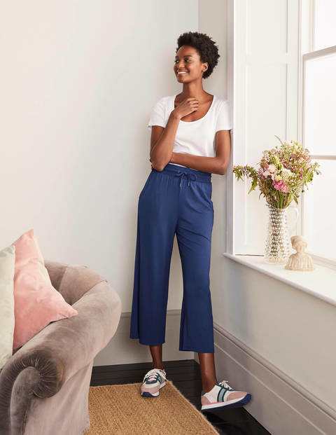 Emma Cropped Joggers - Mariner Blue Emma Cropped Joggers - Mariner Blue