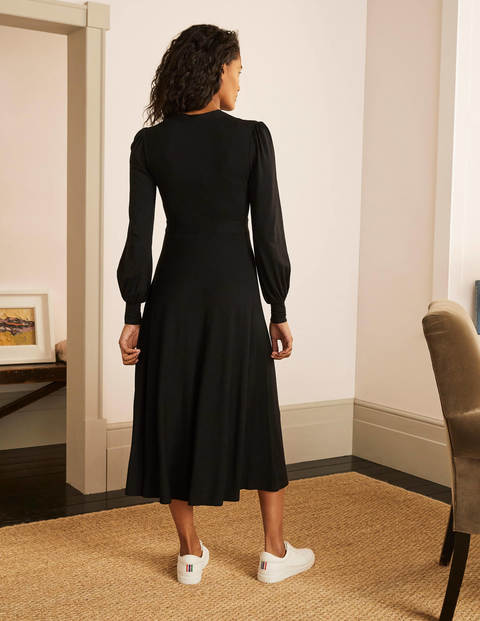 Patricia Jersey-Midikleid - Schwarz Patricia Jersey-Midikleid - Schwarz
