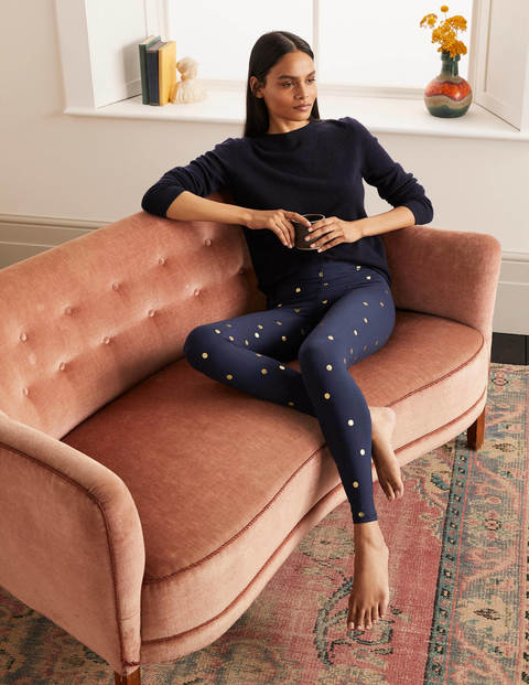 Favourite Leggings - Navy and Gold, Polka Dot Favourite Leggings - Navy and Gold, Polka Dot
