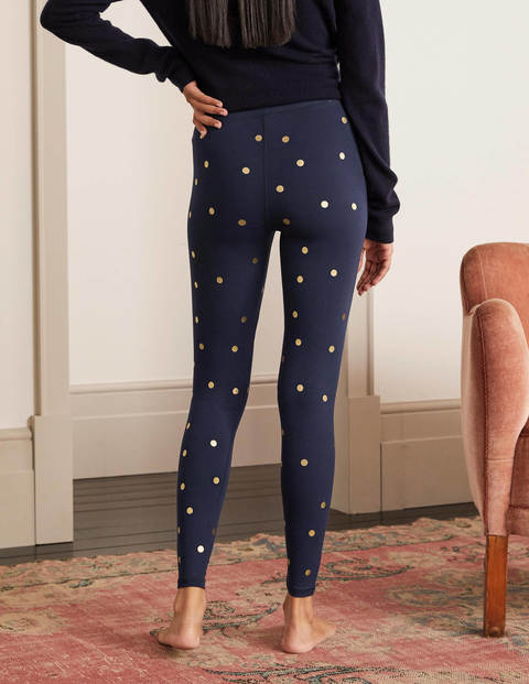 Favourite Leggings - Navy and Gold, Polka Dot Favourite Leggings - Navy and Gold, Polka Dot