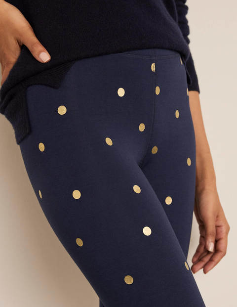 Favourite Leggings - Navy and Gold, Polka Dot Favourite Leggings - Navy and Gold, Polka Dot