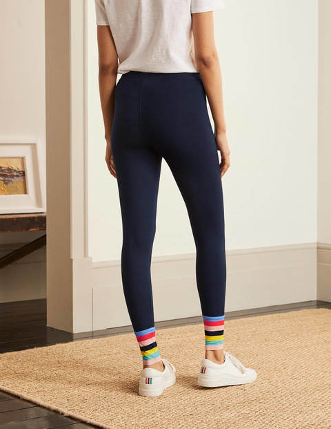 Favourite Leggings - Navy Rainbow Cuff Favourite Leggings - Navy Rainbow Cuff