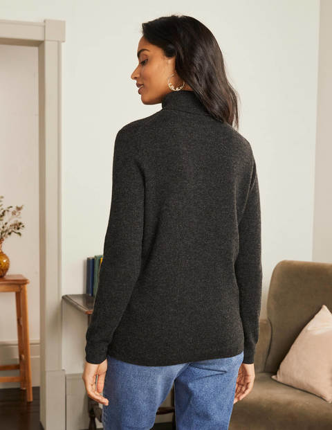 Pull col roulé en cachemire - Anthracite chiné Pull col roulé en cachemire - Anthracite chiné