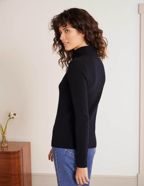 Kaschmir-Rollkragenpullover - Navy Kaschmir-Rollkragenpullover - Navy