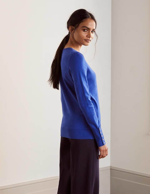 Eldon Cotton Jumper - Cobalt Eldon Cotton Jumper - Cobalt