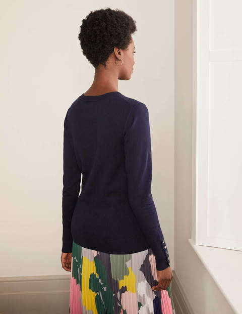 Pull Eldon en coton - Bleu marine Pull Eldon en coton - Bleu marine
