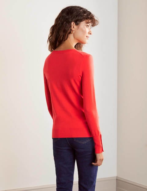 Eldon Cotton Jumper - Cherry Red Eldon Cotton Jumper - Cherry Red