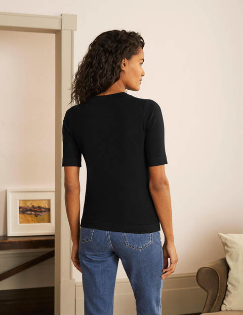 Abingdon Baumwoll-T-Shirt - Schwarz Abingdon Baumwoll-T-Shirt - Schwarz