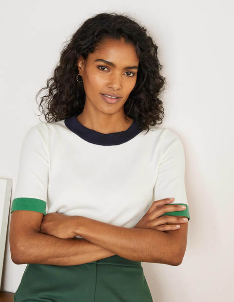 Abingdon Knitted Tee - Ivory Abingdon Knitted Tee - Ivory
