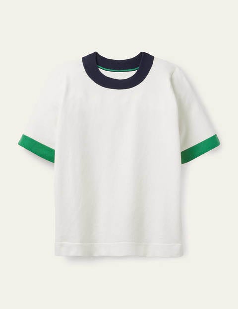 Abingdon Knitted Tee - Ivory Abingdon Knitted Tee - Ivory