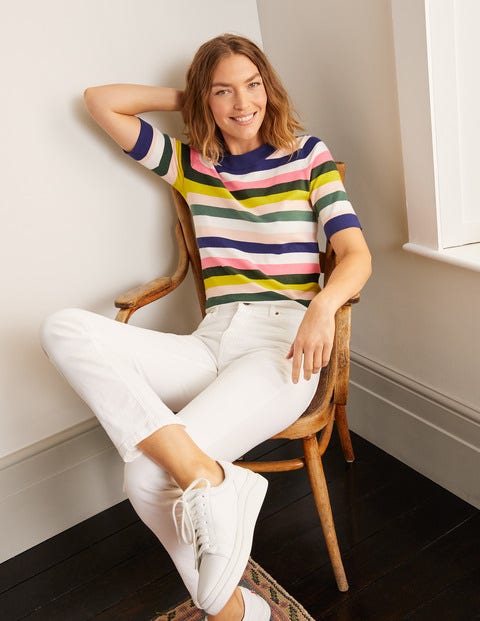 Abingdon Knitted Tee - Multi Stripe Abingdon Knitted Tee - Multi Stripe