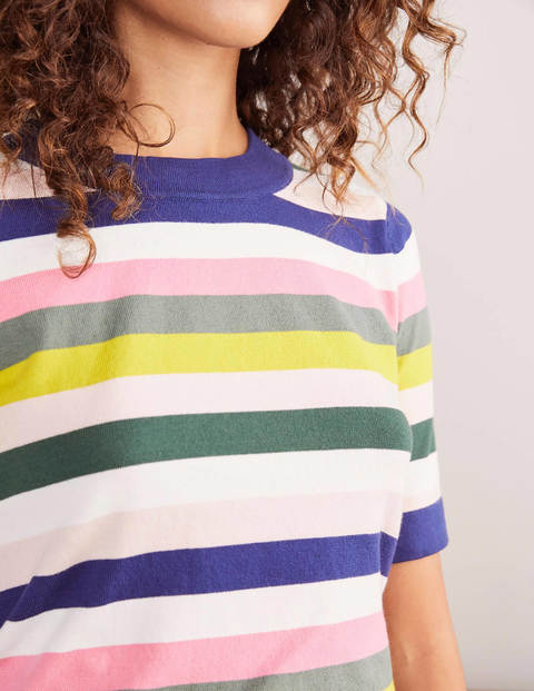 Abingdon Knitted Tee - Multi Stripe Abingdon Knitted Tee - Multi Stripe