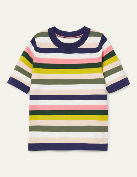 Abingdon Knitted Tee - Multi Stripe Abingdon Knitted Tee - Multi Stripe