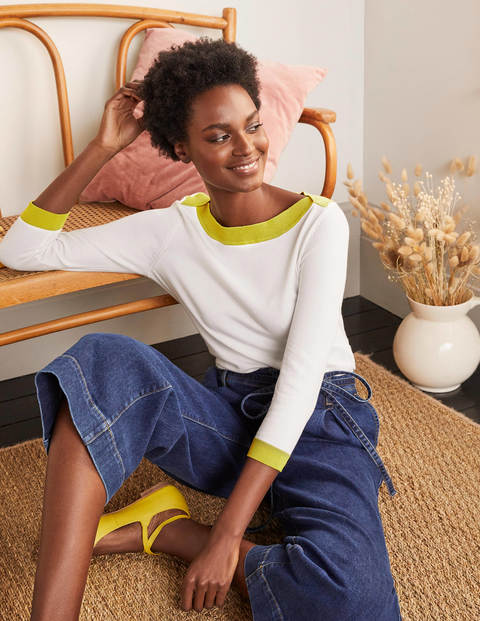 Gloucester Cotton Jumper - Ivory Gloucester Cotton Jumper - Ivory