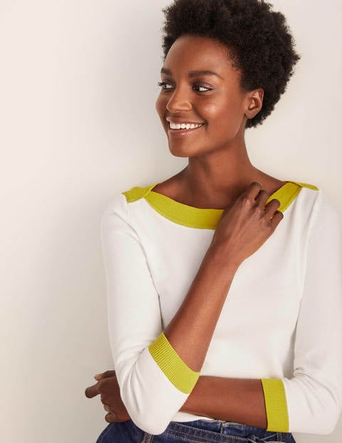 Gloucester Cotton Jumper - Ivory Gloucester Cotton Jumper - Ivory