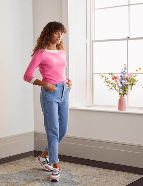 Pull Gloucester en coton - Azalée Pull Gloucester en coton - Azalée