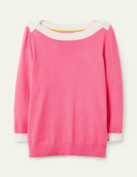 Pull Gloucester en coton - Azalée Pull Gloucester en coton - Azalée